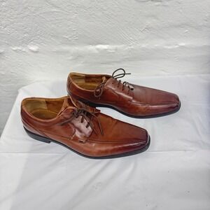 Florsheim Square Toe Brown Leather Oxford Men's Shoes Size 11 D